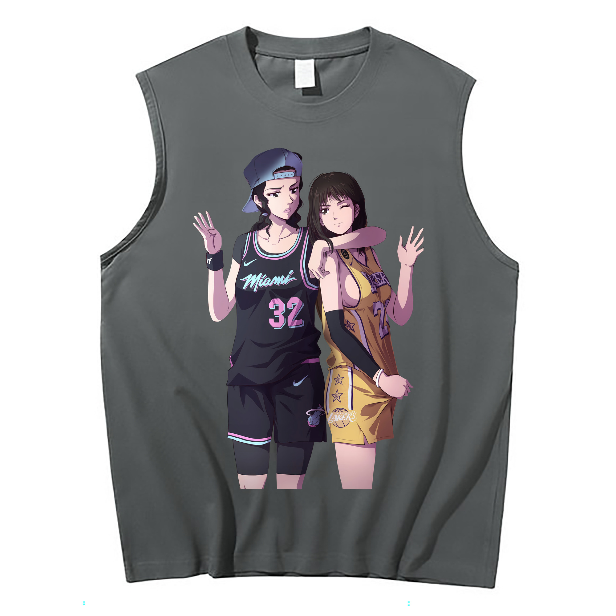（画像用） SLAM DUNK／スラムダンク コットン100％タンクトップ（フロントプリント）